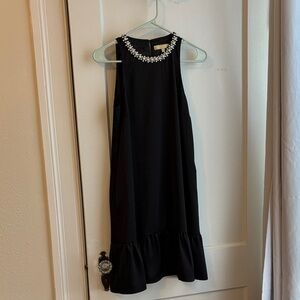 Lauren James Black Dress with Pearls